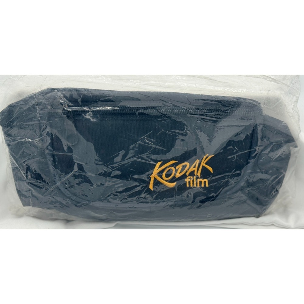 Kodak Film Fanny Pack - Black with Gold Letters - NEW - 3 Pocket